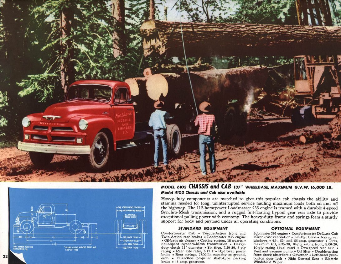 1954 Chevrolet Trucks Brochure Page 32